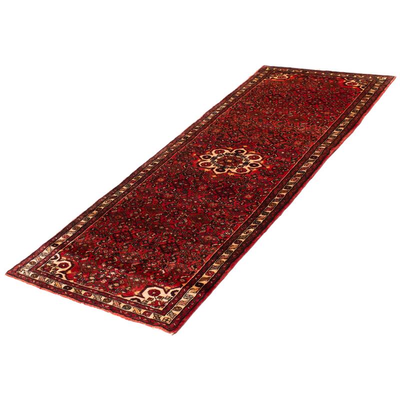 ECARPETGALLERY Hand-knotted Andelz Red Wool Rug - 3'7 x 9'10