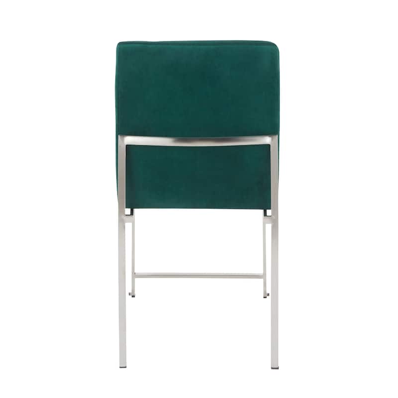 Silver Orchid Forrest High Back Stainless Steel Dining Chair (Set of 2)