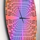 preview thumbnail 3 of 7, Designart 'Abstract Optical Illusion' Oversized Contemporary Wall CLock