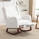 preview thumbnail 1 of 89, HOMYKA Teddy Nursery Rocking Chairs with Foot Rest