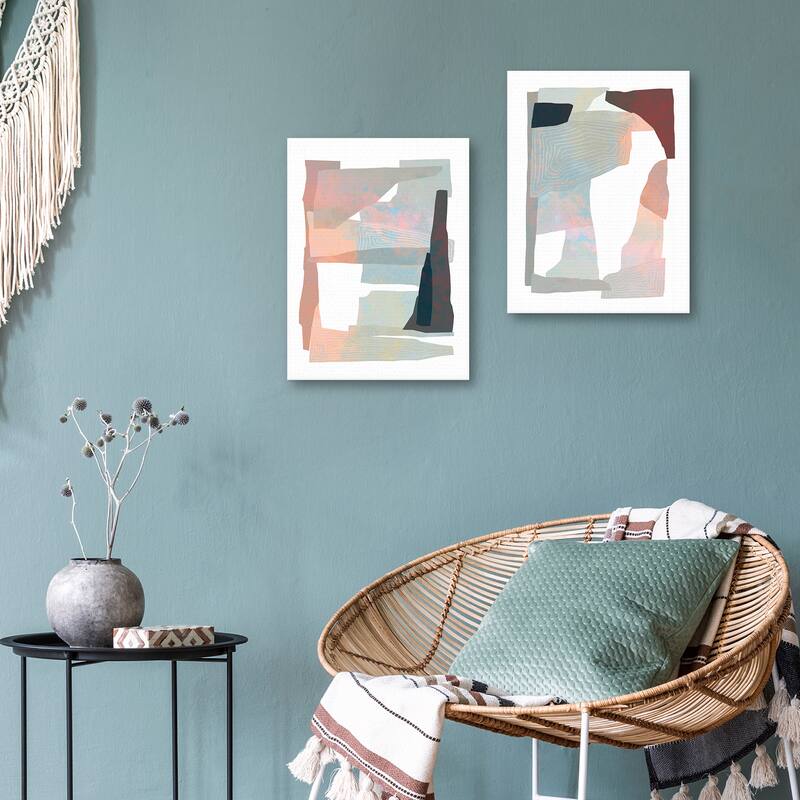 Nostalgic Moment Collage 1, Nostalgic Moment Collage 2 by Dominique Vari Canvas Art Prints