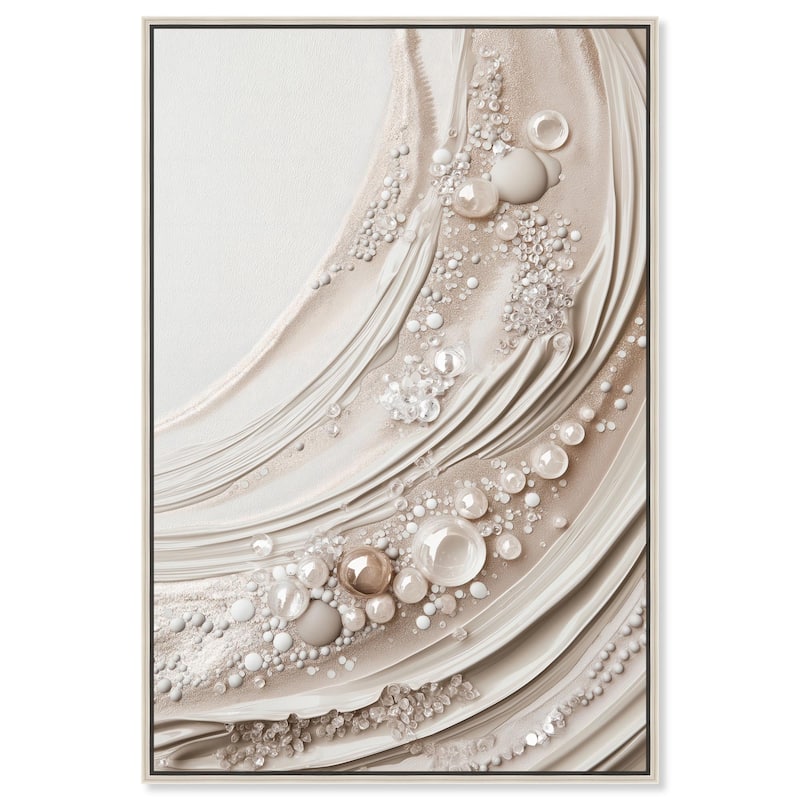 Chromatic Concretions II Canvas by Art Remedy - Silver - 36" x 54"