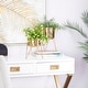 preview thumbnail 15 of 19, CosmoLiving by Cosmopolitan Metal Modern Planter (Set of 2) - S/2 7", 7"W Gold