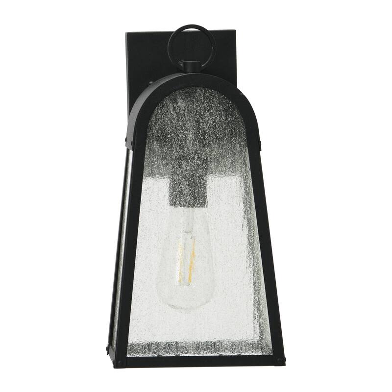 Robert Stevenson Lighting Revere - Metal and Seedy Glass Outdoor Light - 7W x 6L x 14H