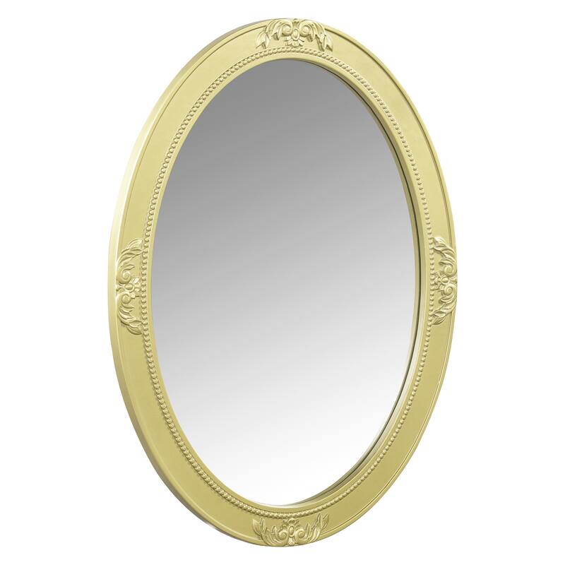 Makeup Vanity Desk with Oval Mirror, 3-Drawer Dressing Table