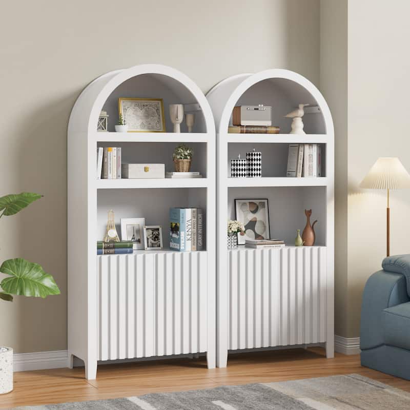Arch Bookshelf Multi-Purpose Shelf for Living Room Kitchen