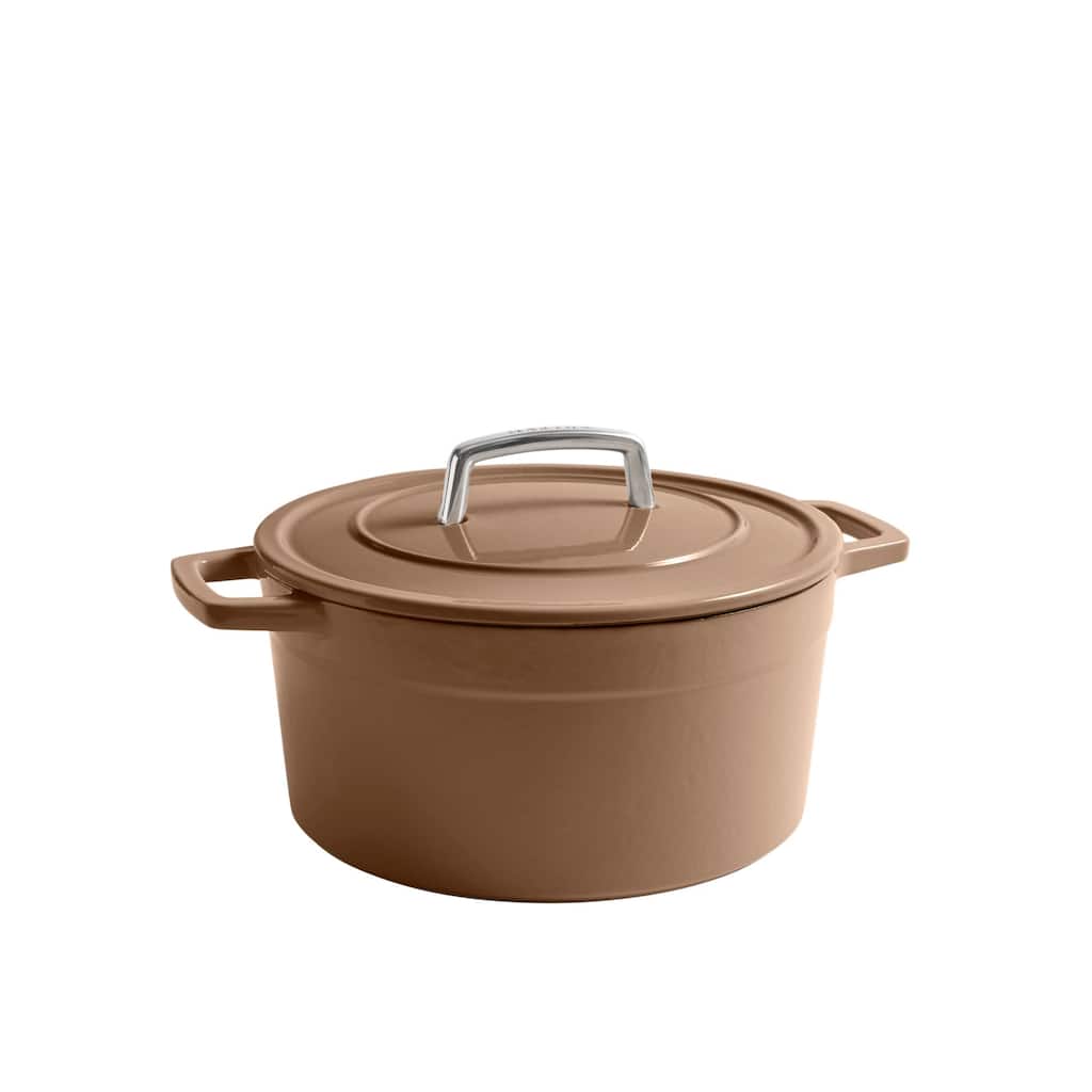 Martha by Martha Stewart 5 QT Enameled Cast Iron Dutch Oven w/Lid - Bay Leaf