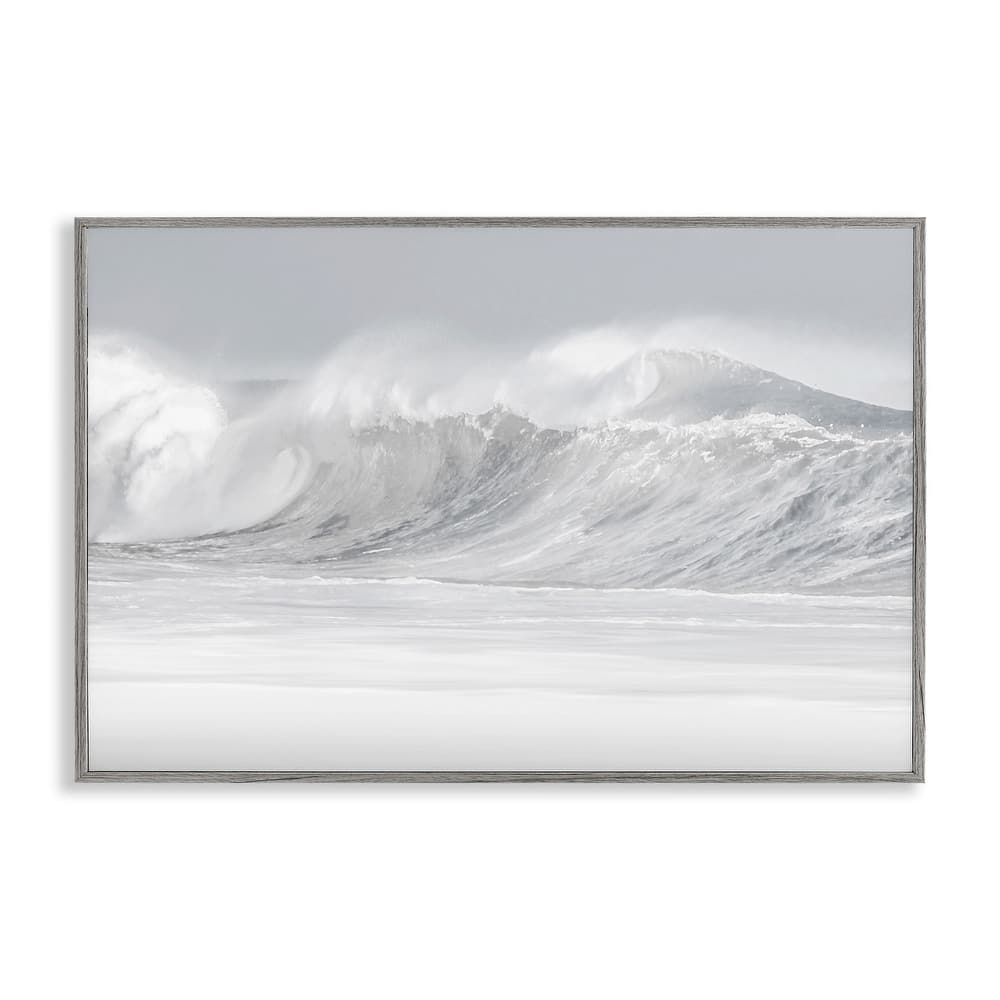 Stupell Cresting Beach Wave Framed Giclee Art Design By Maggie Olsen
