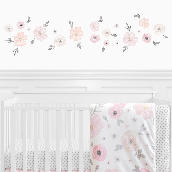pink nursery wall stickers