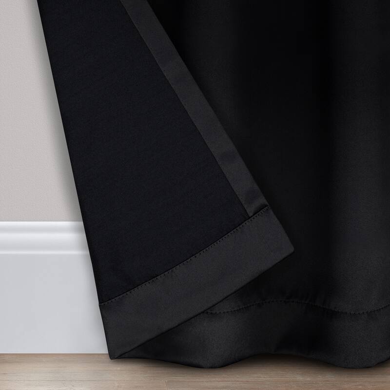 Eclipse Solid Thermapanel Grommet Energy Saving Room Darkening Curtain Panel