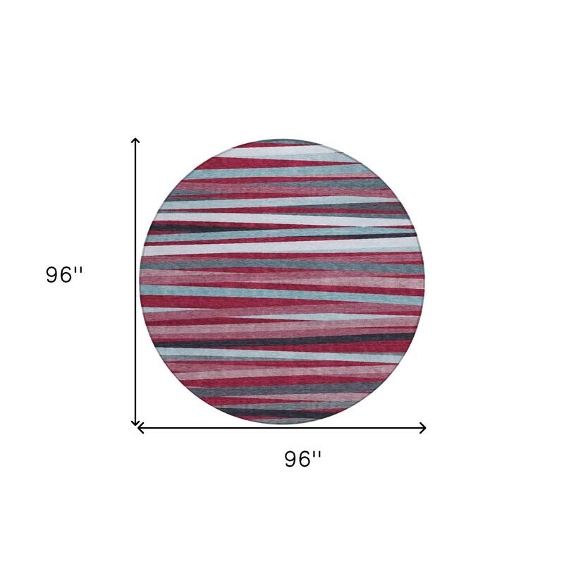 HomeRoots Striped Transitional Rectangle Outdoor Rug