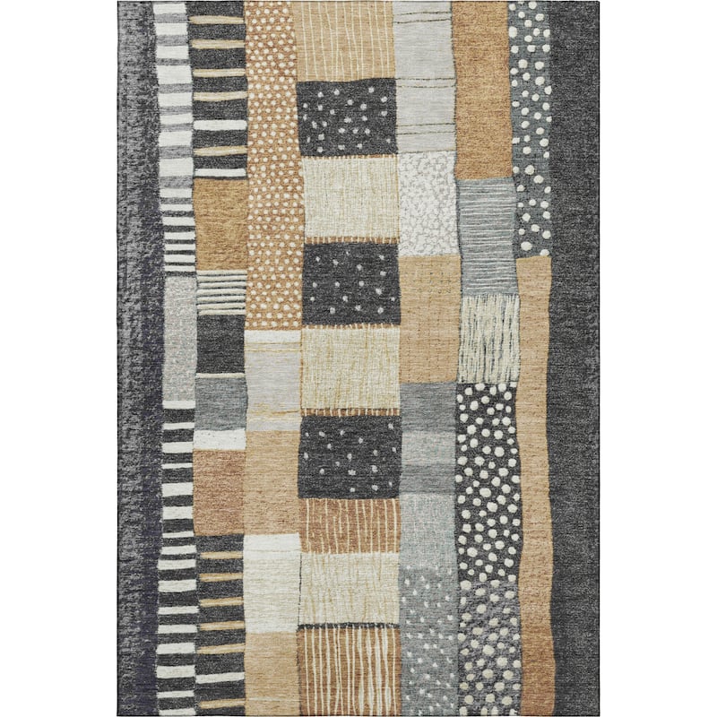 Premium Washable Super Soft Modern Patchwork Mayfield Rug