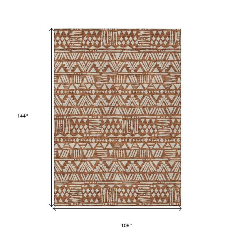 HomeRoots Southwestern Transitional Rectangle Outdoor Rug