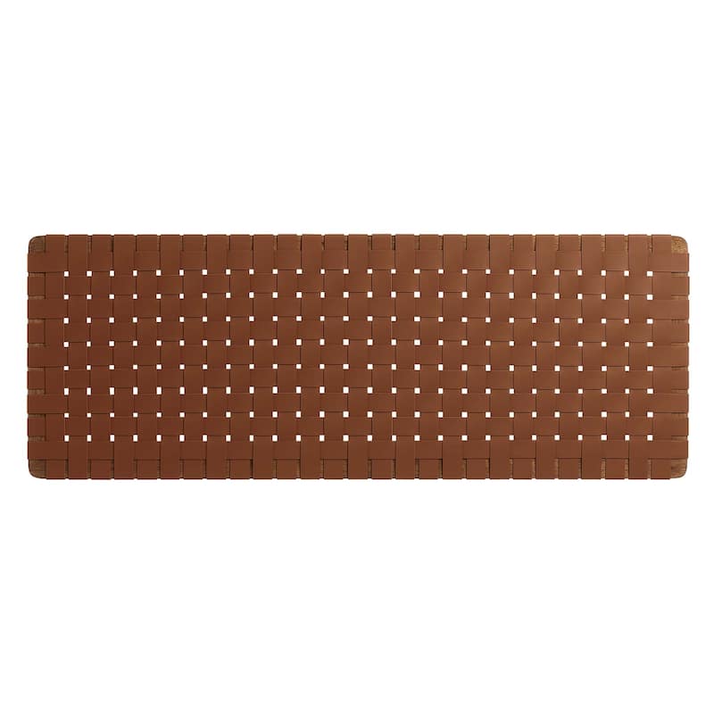 Sparta Wall-Mount Twin/Full/Queen/King Vegan Leather Weave Headboard