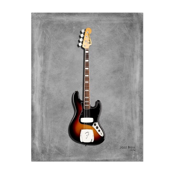 Tokyo Japan Fender Jazz Bass 74 Digital Guitar Music Art Print