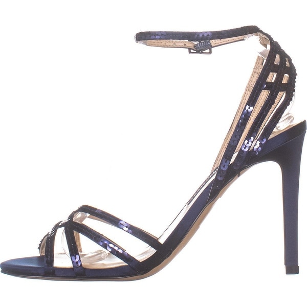 blue evening sandals