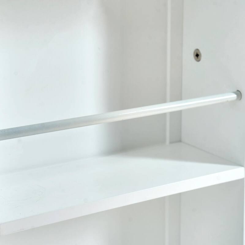Freestanding Kitchen Pantry Storage Cabinet with Doors & Adjustable Shelves