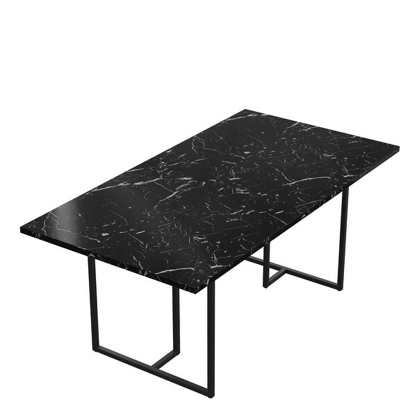 Top Product Reviews For Zenn Ambrosia White Marble Rectangular Dining Table 19842832 Overstock