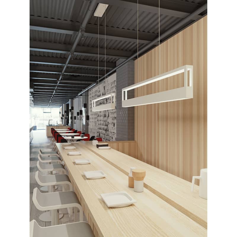 AFX Echo Pendant - White Finish - White Acrylic Shade