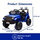 preview thumbnail 2 of 3, 12V Ride-On Truck Electric Vehicle with 4-Wheel Suspension, Battery Display, LED Lights and Music, Navy Blue