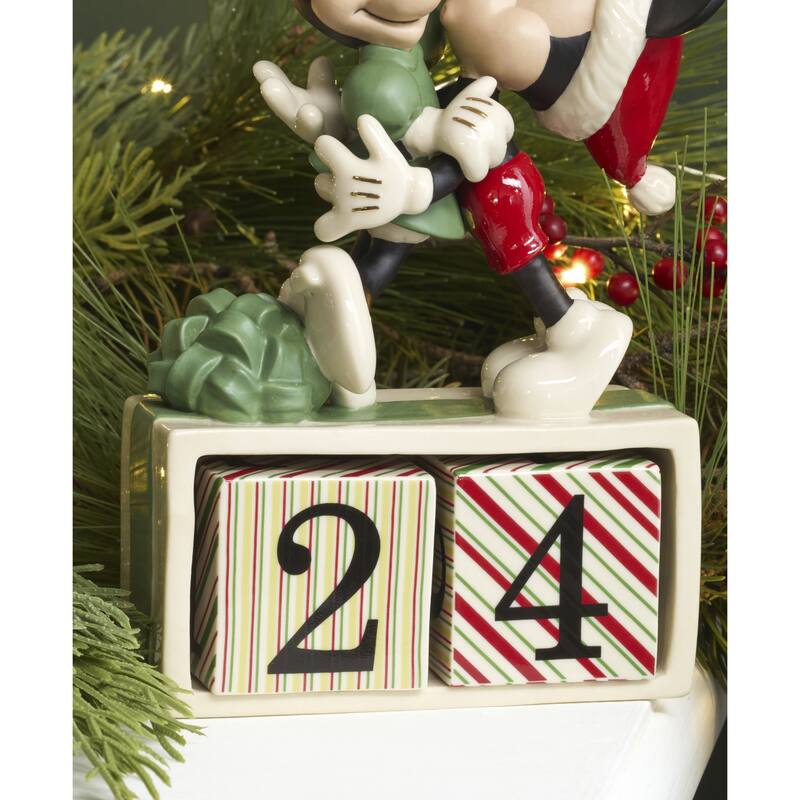 Lenox Disney's Mickey & Minnie Countdown Figurine by Lenox
