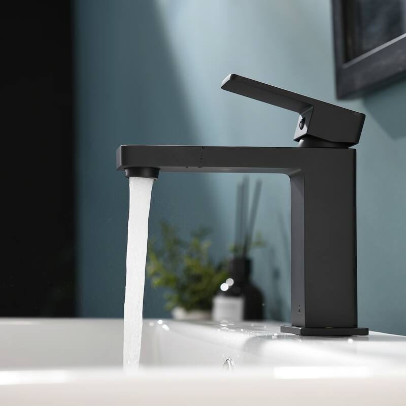 Single Handle Bathroom Sink Faucet with Anti Rust and Anti Corrosion, Anti Fingerprint, Suitable for Home Hotel Bathroom