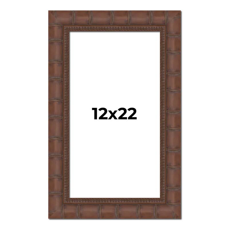 12x22 Frame Pewter Solid Wood Picture Frame Width 1.625 Inches | Interior Frame Depth 0.6875 Inches