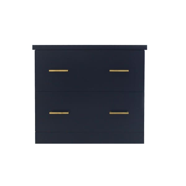 Blue lateral shop file cabinet