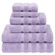 preview thumbnail 20 of 19, American Soft Linen Luxury 6 Piece Towel Set, 2 Bath Towels 2 Hand Towels 2 Washcloths, 100% Cotton Turkish Towels for Bathroom Lilac