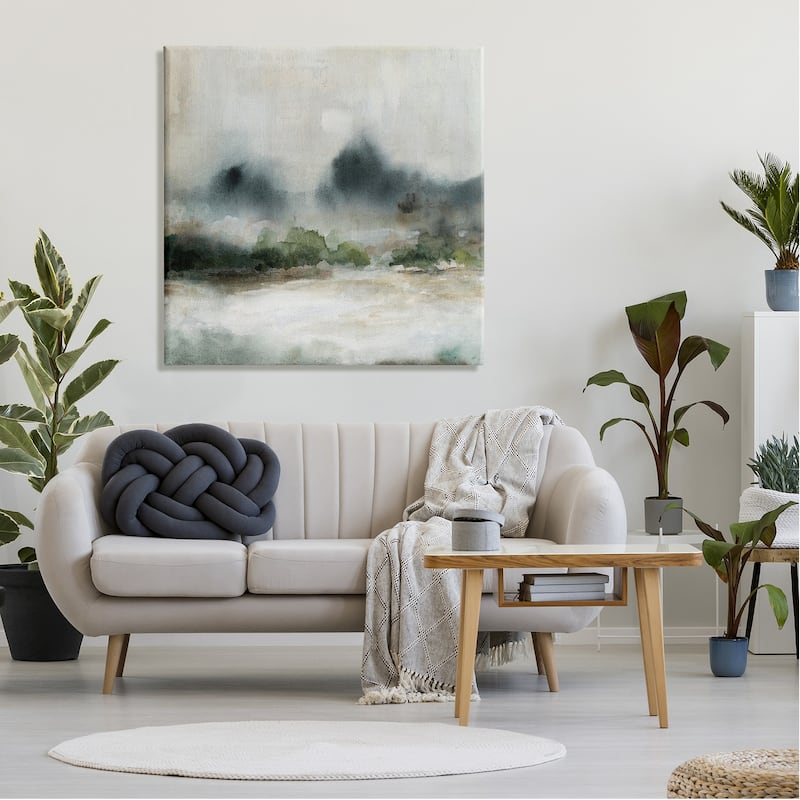 Stupell Enigmatic Foggy Mountain Abstract Landscape Scene Canvas Wall Art, Design by Carol Robinson
