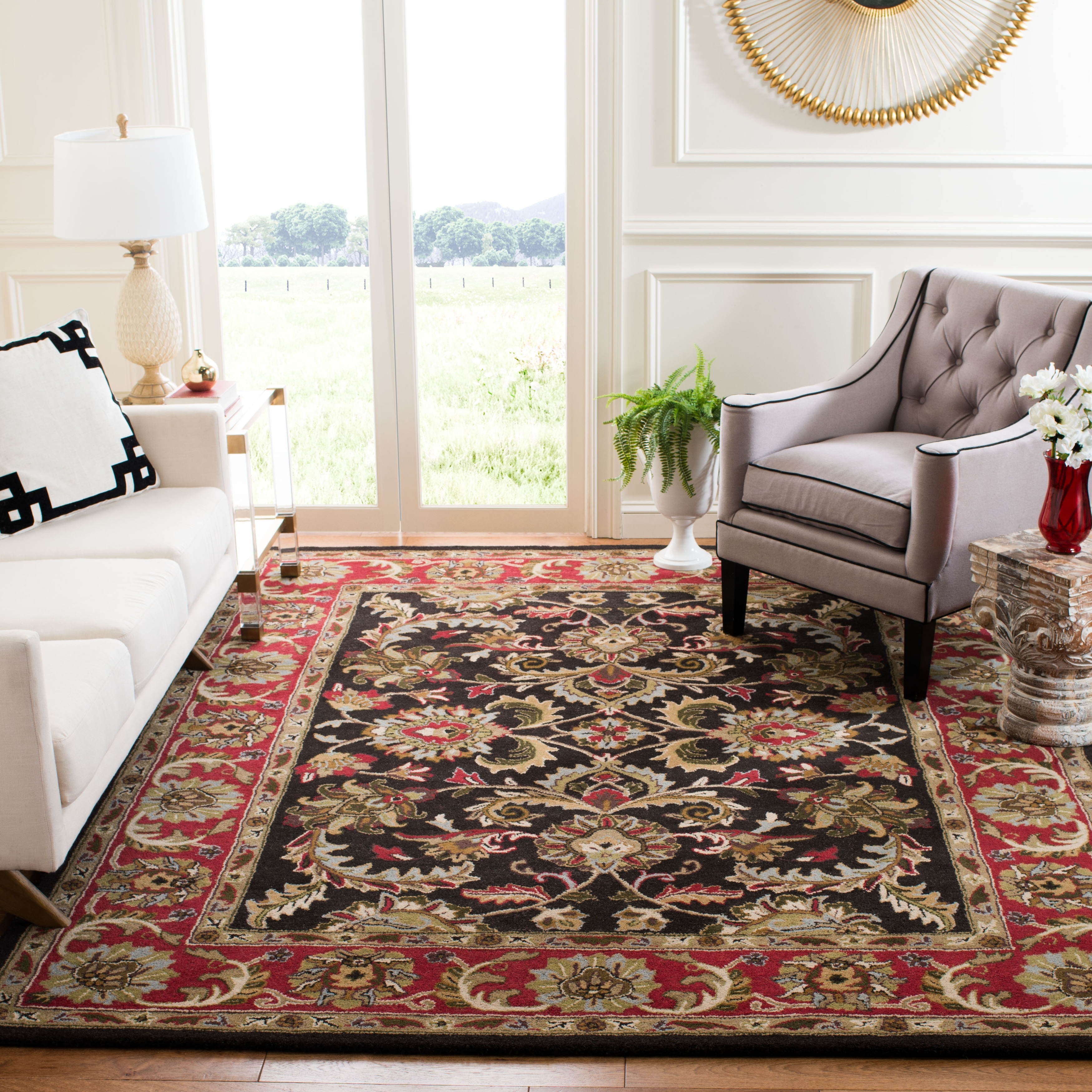 SAFAVIEH Handmade Heritage Tangier Traditional Oriental Wool Rug