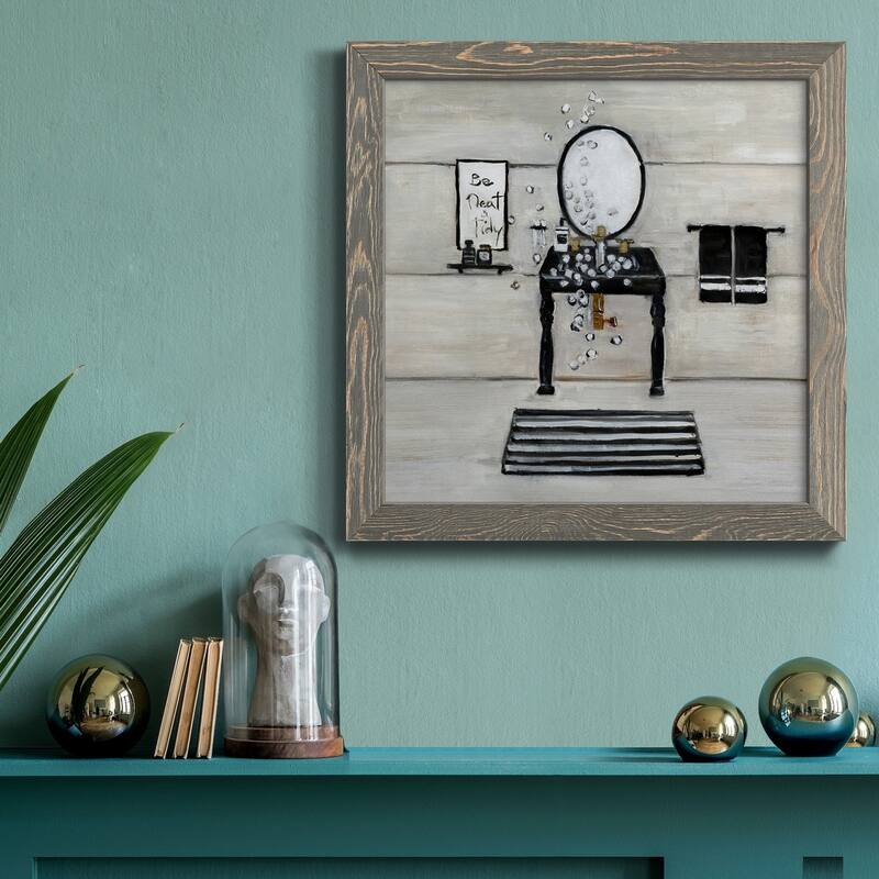 Neat and Tidy Bath-Premium Framed Canvas - Ready to Hang