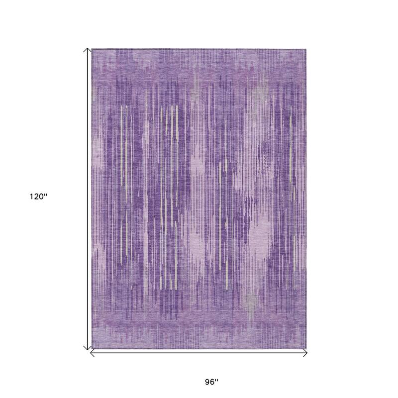 HomeRoots Striped Transitional Rectangle Outdoor Rug