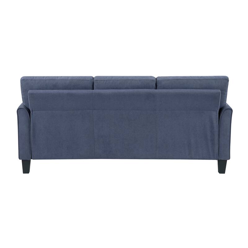 Felix Textured 3-Piece Living Room Set - Wood Finish Exposed Feet