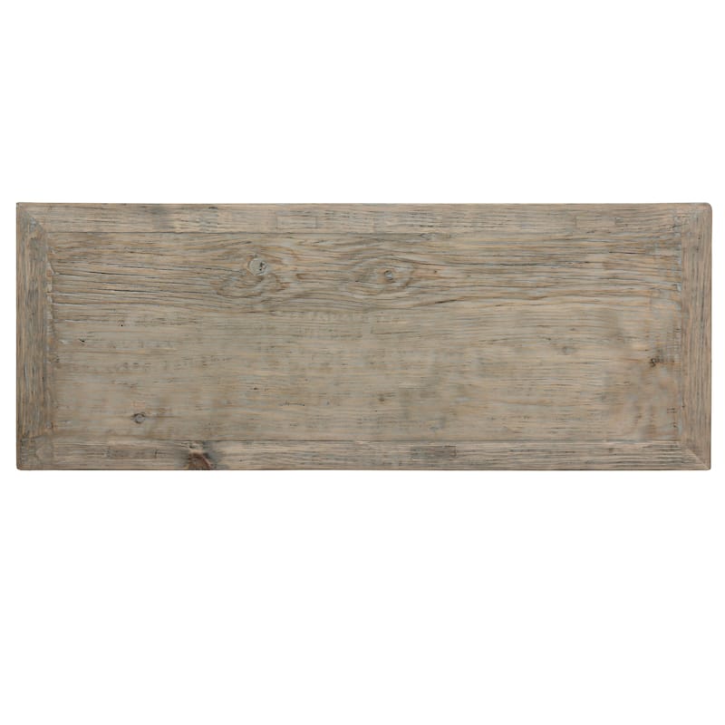 Artissance 35" Long Natural Wood Console Vintage Elm With Two Drawers