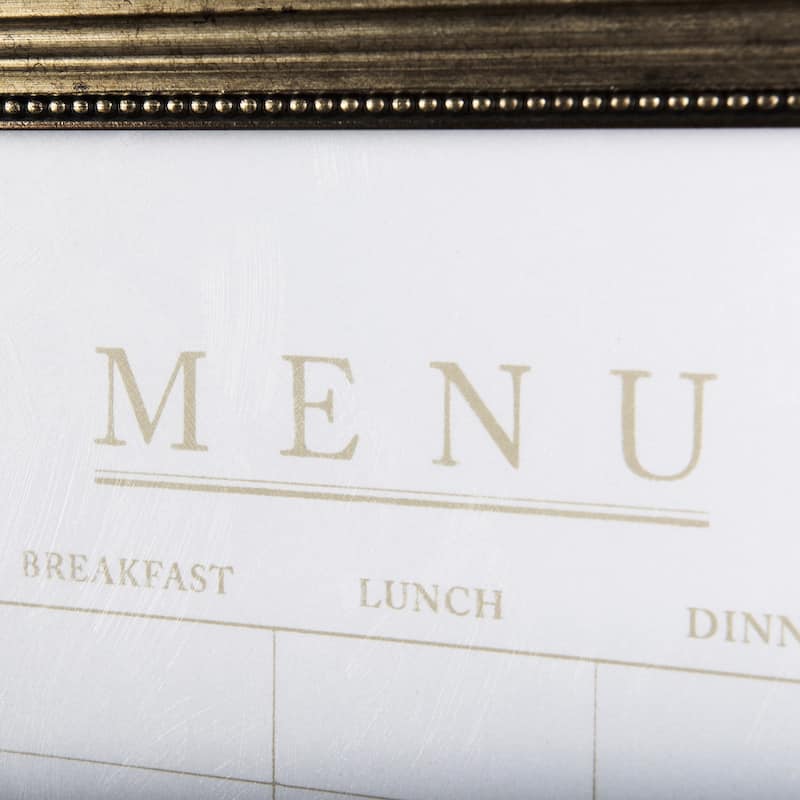 Menu I (M) Framed Art Print