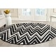 preview thumbnail 87 of 122, SAFAVIEH Handmade Cambridge Tinnie Modern Moroccan Wool Rug 6' Round - Black/Ivory - Round