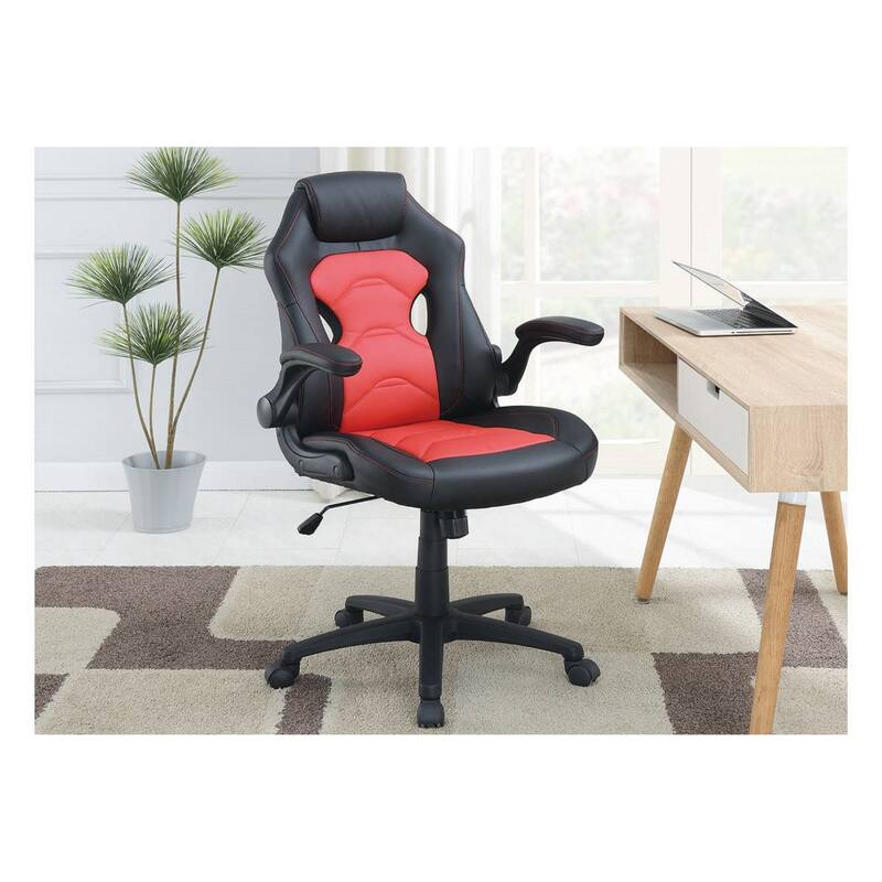 Modern Upholstered Office Chair with Adjustable Height & Cushioned Comfort for Gaming & Work