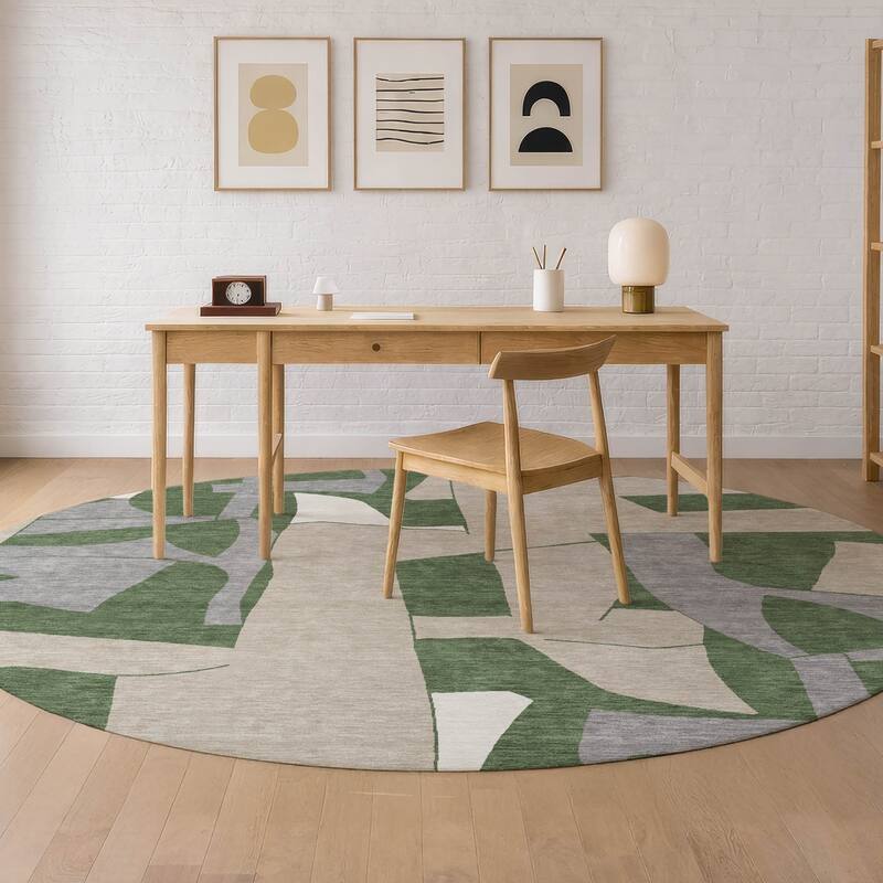 Machine Washable Indoor/ Outdoor Modern Crestone Chantille Rug