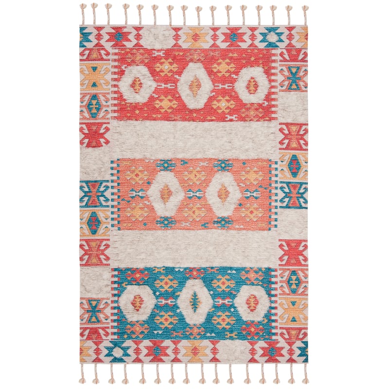 SAFAVIEH Handmade Saffron Marlee Modern Tribal Cotton Rug