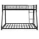 preview thumbnail 11 of 10, Metal Twin over Full Bunk Bed with Safety Guardrail