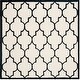 preview thumbnail 33 of 131, SAFAVIEH Handmade Cambridge Maybell Moroccan Trellis Wool Rug 6' x 6' Square - Ivory/Black