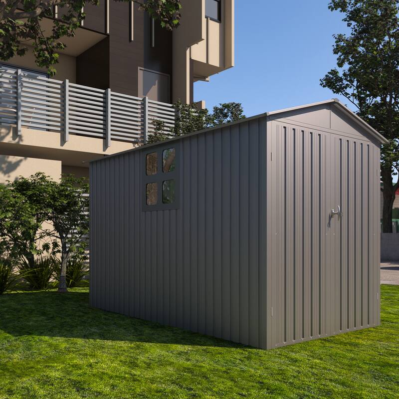 Outdoor Steel Storage Shed With Window ,Metal Garden Sheds