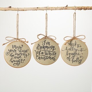 Scripts Ornament Script Disc Ornament Multicolor 6