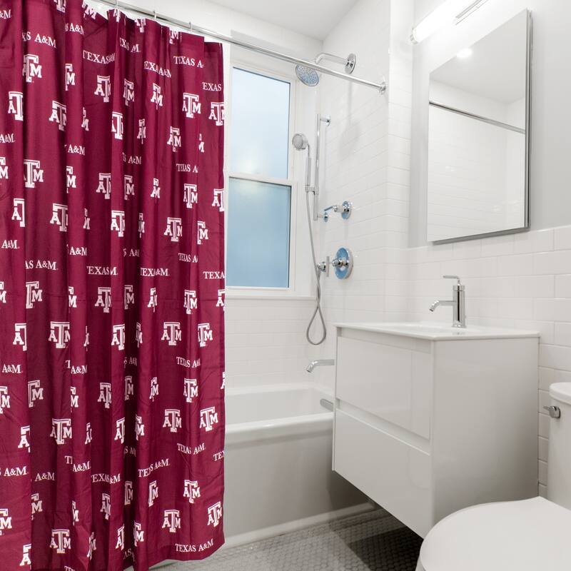Texas A&M Aggies Printed Shower Curtain Cover - 70" x 72"