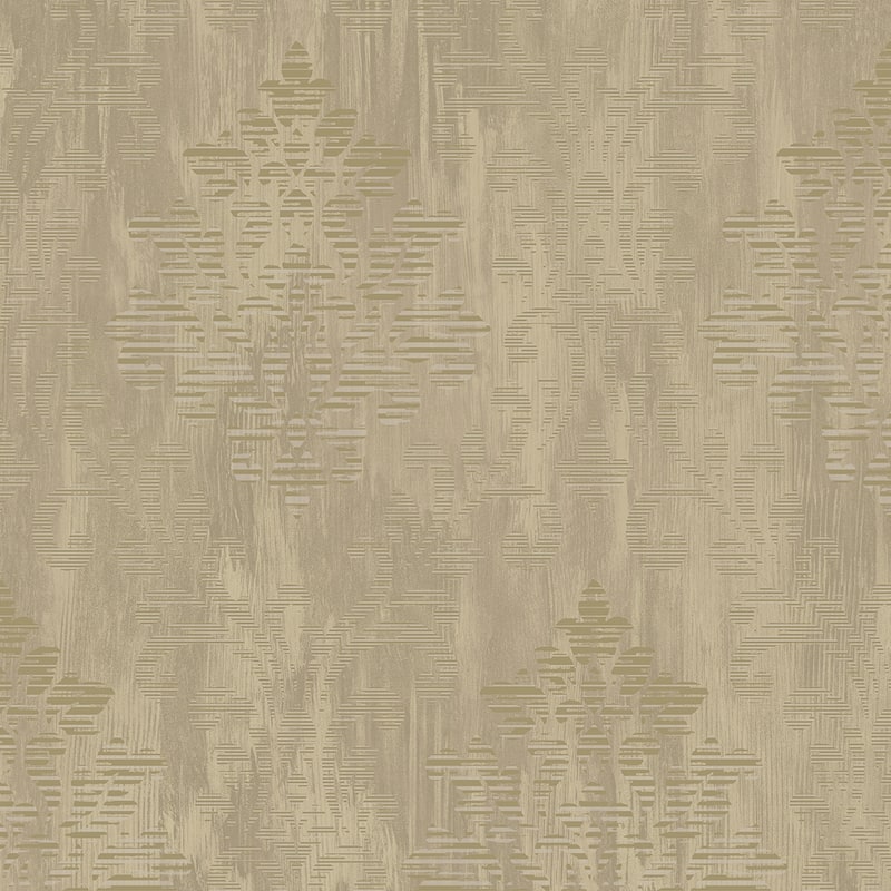 Galerie Wallcoverings Metallic FX Modern Damask Non-woven Metallic Finish Wallpaper Roll - 33 feet x 21 inches - Bronze