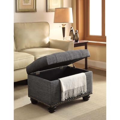 Storage Ottoman - Upholstered Accent Furniture with Spacious Storage Compartment and Comfortable Seating