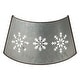 preview thumbnail 9 of 13, Glitzhome Christmas Metal Diecut Snowflake Tree Collar with Lights