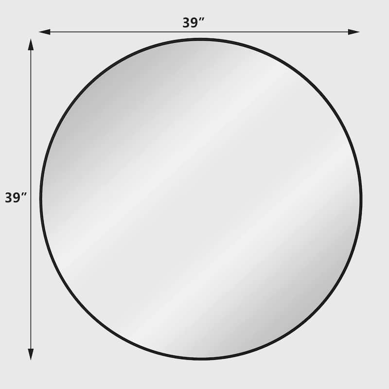 39" Wall Mounted Circular Mirror