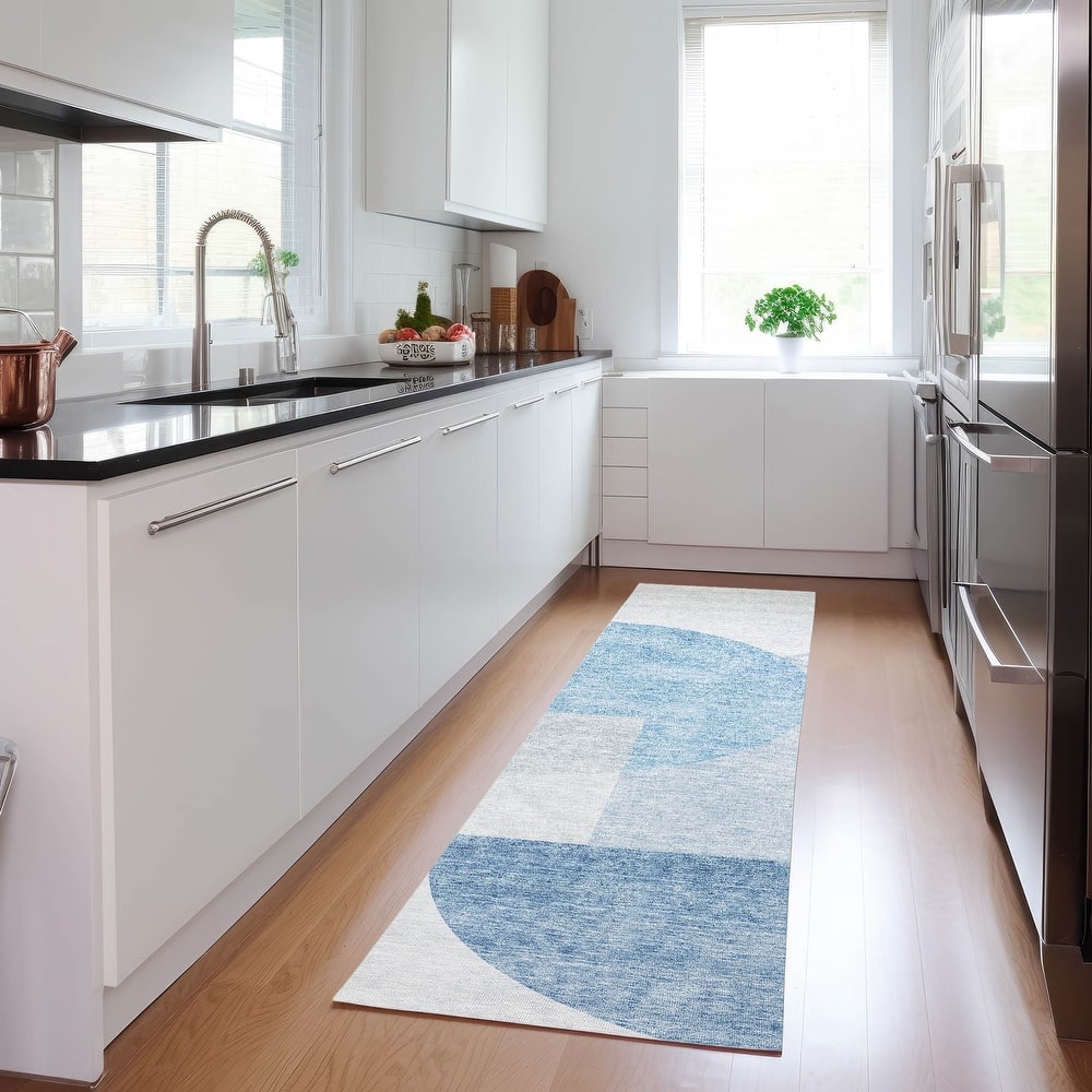 Machine Washable Indoor/ Outdoor Chantille Contemporary Deco Rug